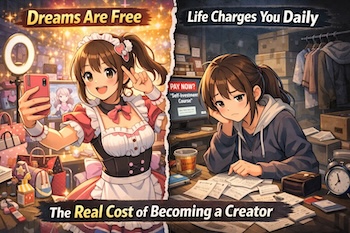 The hidden truth behind creator dreams: costs pile up, rooms split in two, sleep disappears—and “self-investment” sellers move in. A reality check without killing the dream.