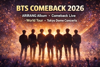 BTS comeback 2026 ARIRANG world tour announcement