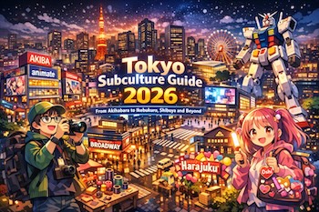 Explore Tokyo’s biggest anime and subculture updates in 2026, from Ikebukuro and Nakano to Shibuya, Tachikawa, Harajuku, Odaiba, and Chofu.